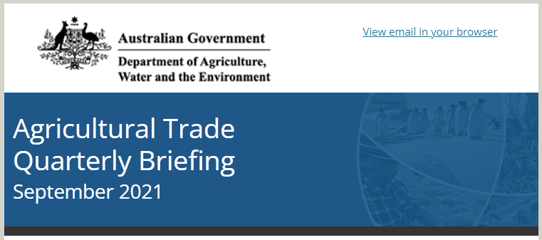 Agricultural Trade Quarterly Briefing
